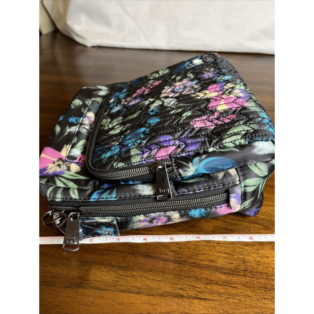 NWT Lug Ranger Crossbody Bag Black Floral Bloom Pattern Matching Rodeo Wallet - Picture 15 of 15